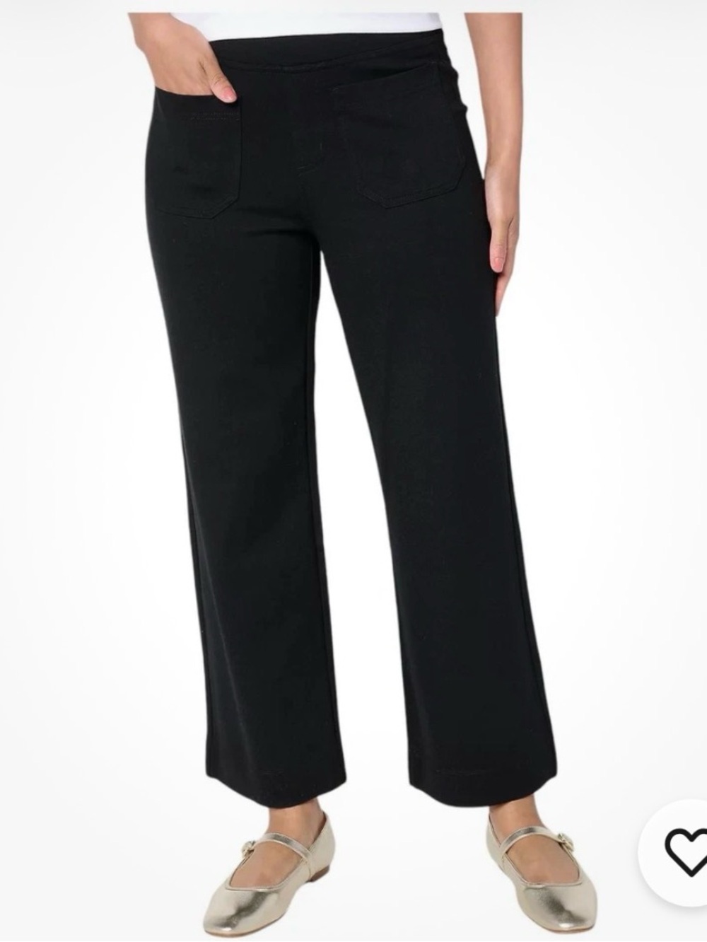 New Belle by Kim Gravel Regular Ponte Front Patch Pocket Ankle Pants / Size 8